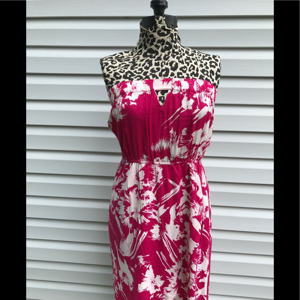Pink and White Hawaiian Dress