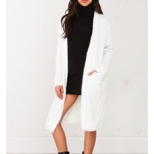 Soft Furry Akira open front cardigan