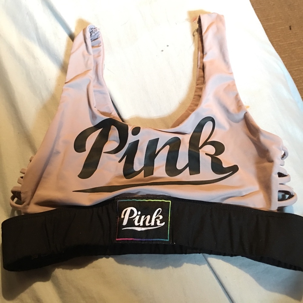 Pink sports bra size small
