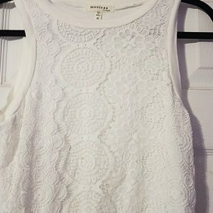 White thank top