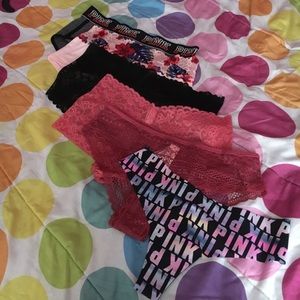 6 Pairs of Victoria Secret and Pink Panties