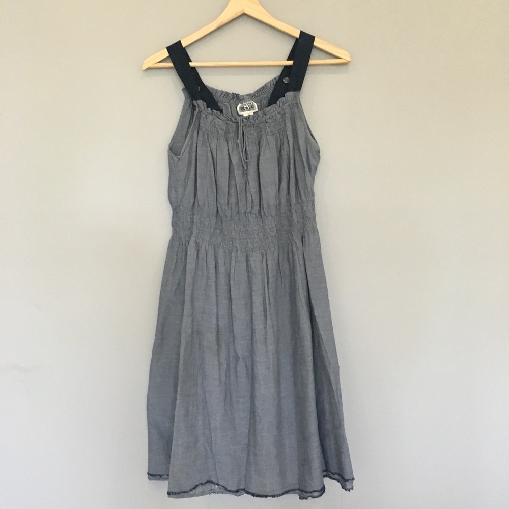 Converse Elastic waist chambray dress