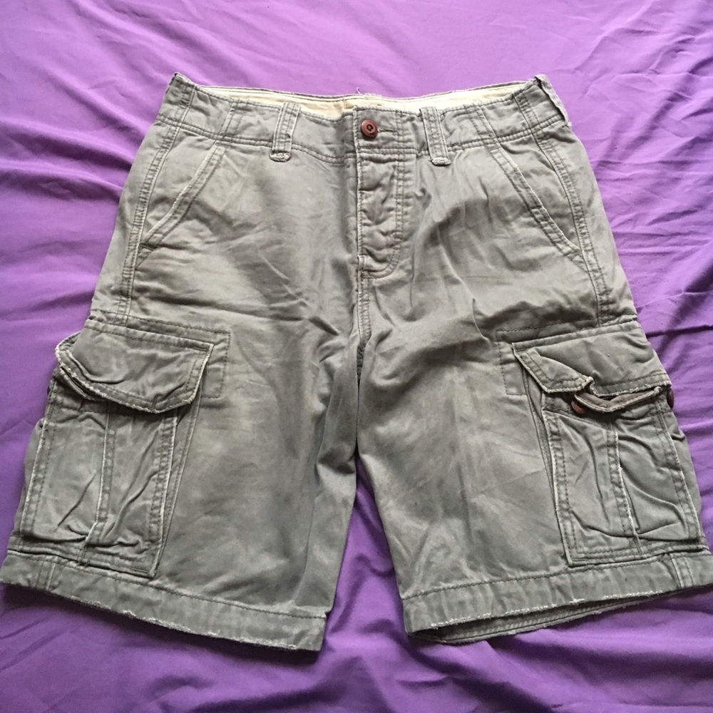 Hollister Gray Cargo Shorts