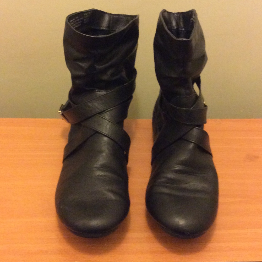 Crinkle Styled ankle boots