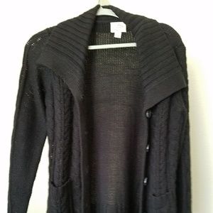Black Sweater Cardigan