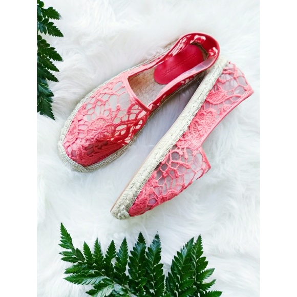 Rebecca Minkoff Shoes - Rebecca Minkoff Espadrilles Gavin Coral Lace
