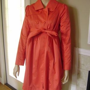 Liz Lange Coral Maternity Raincoat XS