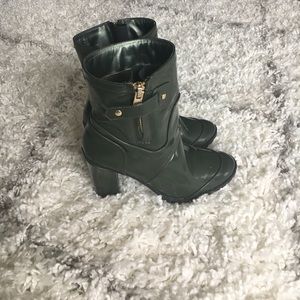 Army Green Rain Booties