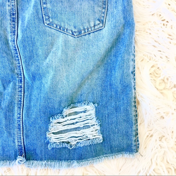 SOLD NWT Missguided High Rise A Line Denim Skirt - Picture 6 of 6