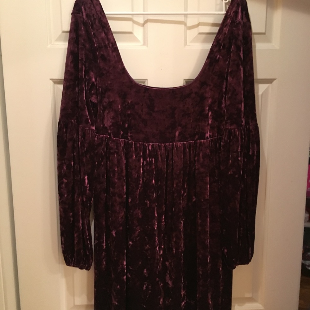 Free People purple velvet dress