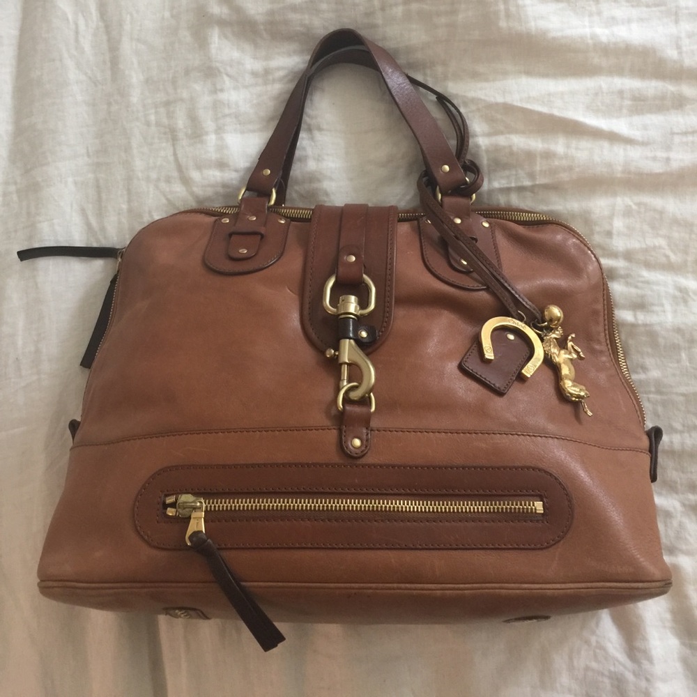 CHLOE Kerala Equestrian Brown Leather Bag