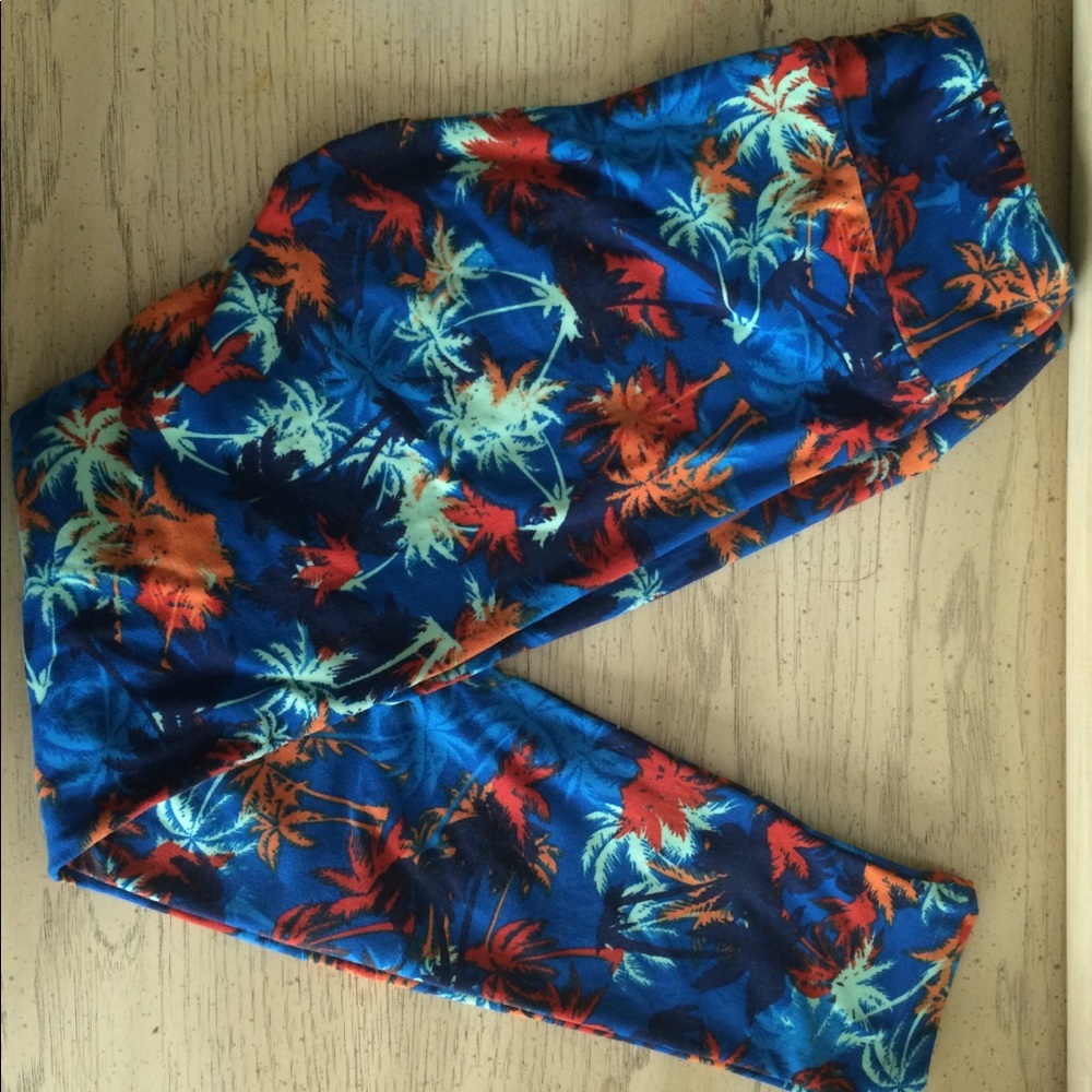 Lularoe OS Palm Tree Leggings