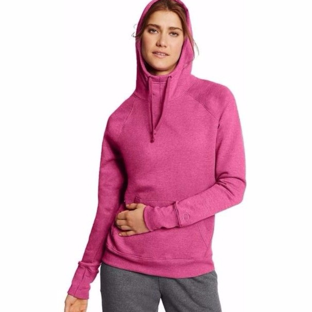 Champion Women's hoodie. Berry Heather. Size Small