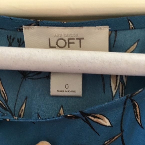 Blue LOFT Romper with Flower Pattern - Picture 2 of 4