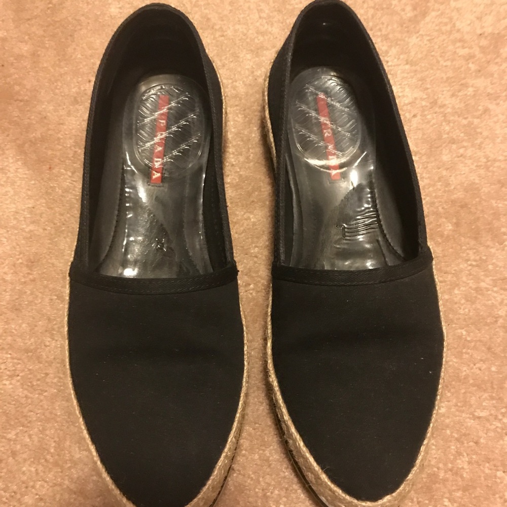 Black Prada espadrilles