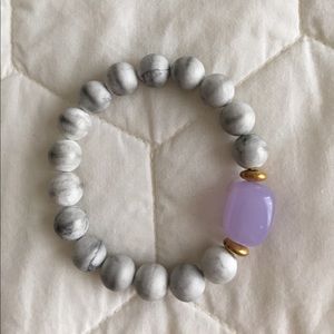 Marble Bead Stretch Bracelet