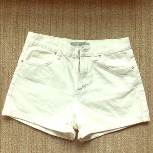 Topshop Moto Rosa Shorts in White US Size 4
