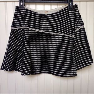 Free people black and white skirt.