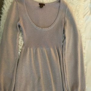 Lavender sparkled sweater.