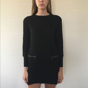 Uniqlo Black Sweatshirt Dress