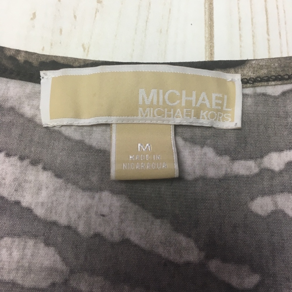 Michael Kors Draped Patterned Blouse - image 4