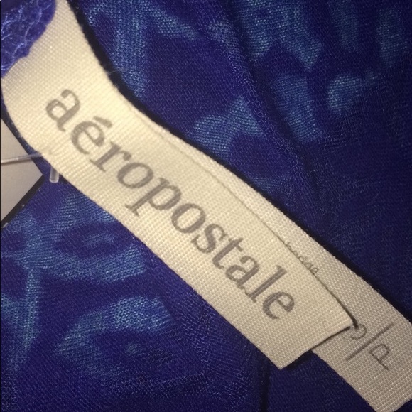 Blue Aeropostale Button Tee - Picture 2 of 3