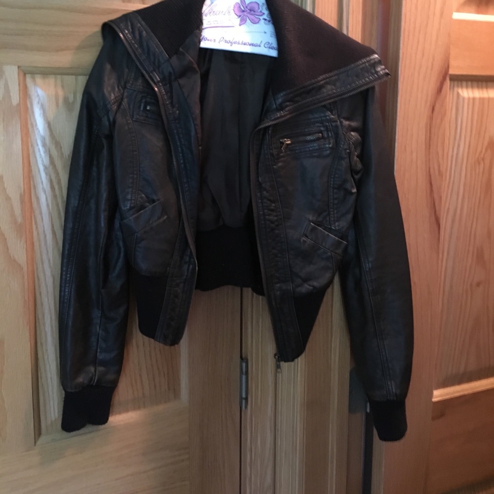 Wet seal bomber jacket