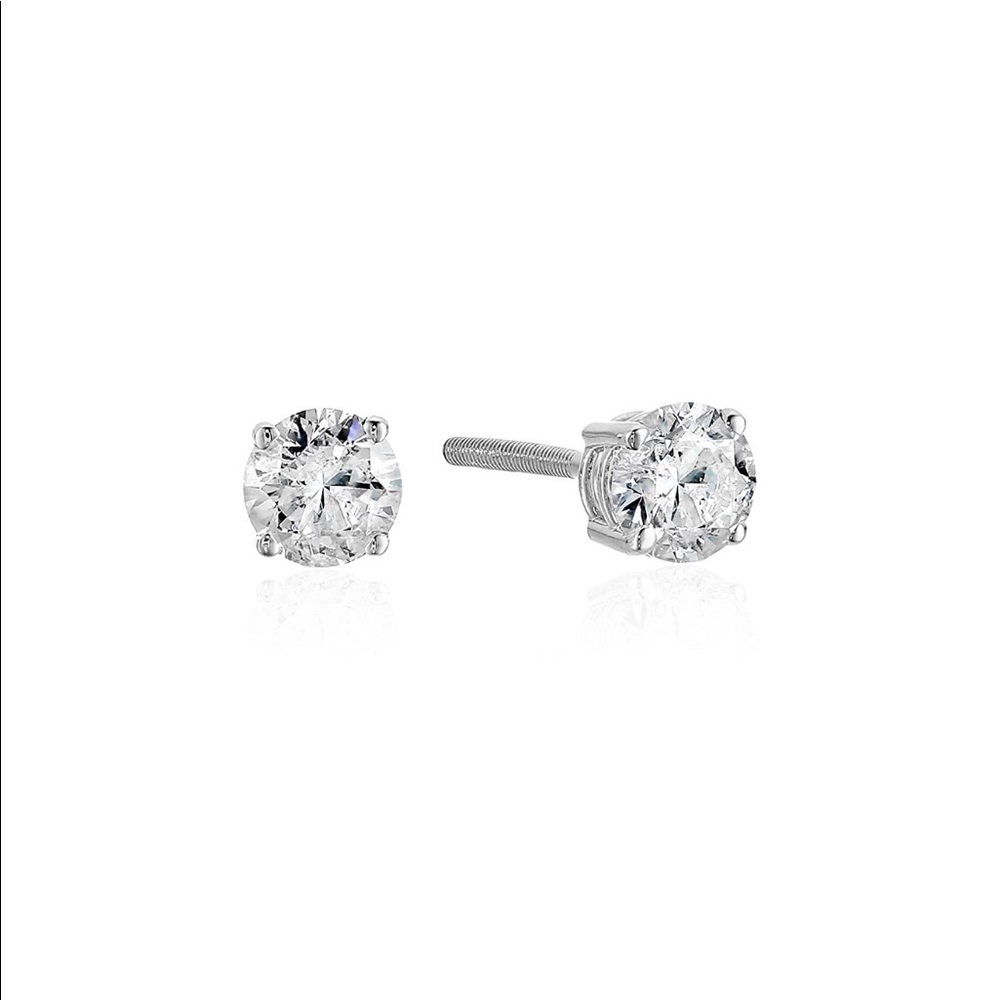 14k Diamond Earings (J-K Color, I2-I3 Clarity)