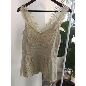 Anthropologie Floreat Eyelet Top
