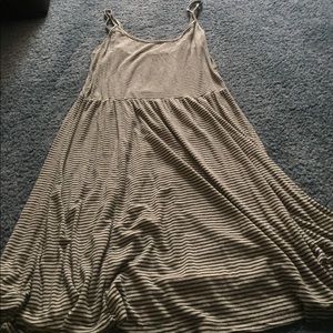 Brandy Melville Navy and White Stripped Dress.