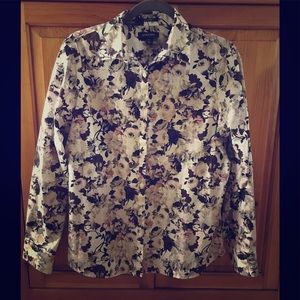 Lands End long sleeved blouse