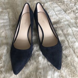 Size 9 Calvin Klein Navy Blue Suede Shows