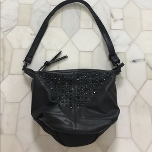 Leather cross body bag