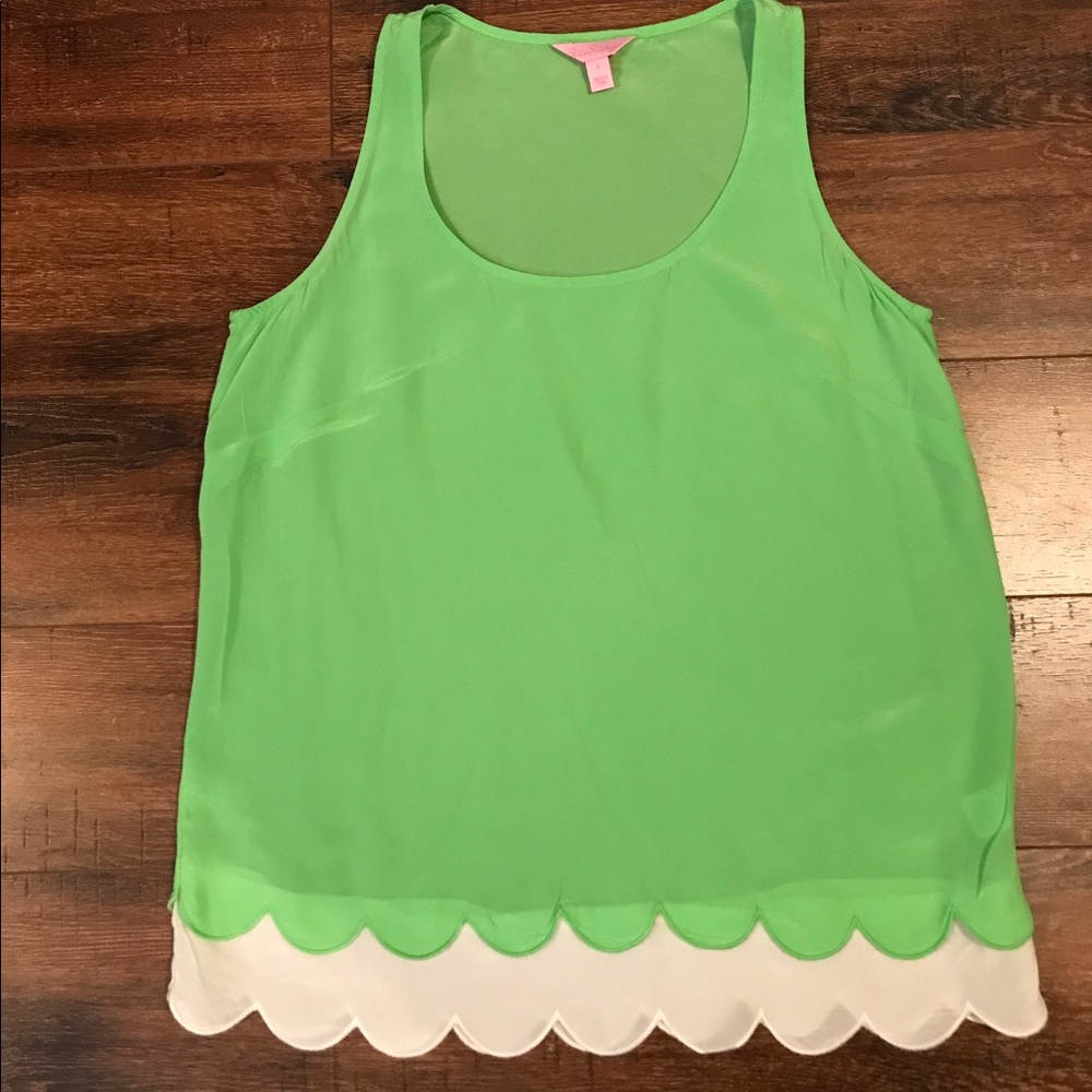 Lilly pulitzer silk top Small