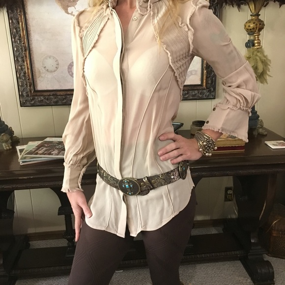 GORGEOUS Roberto Cavalli Blouse - Picture 2 of 8