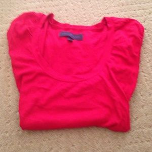Zara red basics tee