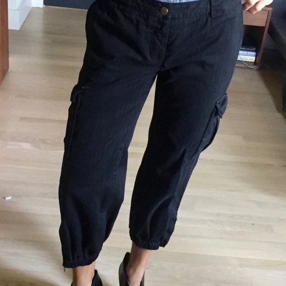 pinstripe cargo pants