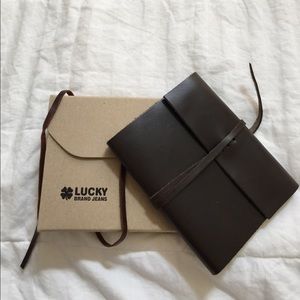 Lucky Brand leather notebook