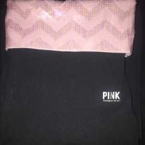 VS Pink Full Length Aztec Book Cut Yoga Pants