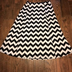 Chevron skirt