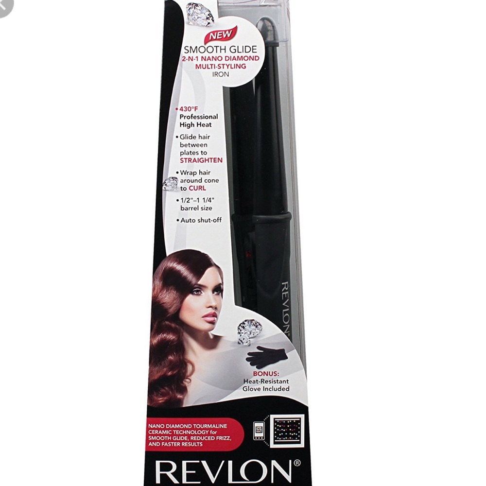 Revlon Nano Diamond Straight/Curling Wand Combo