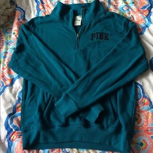 PINK teal 1/4 zip