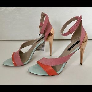 NWT Zara - Pastel Rose Gold Heels