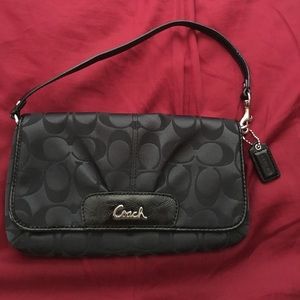 Black Coach Wristlet