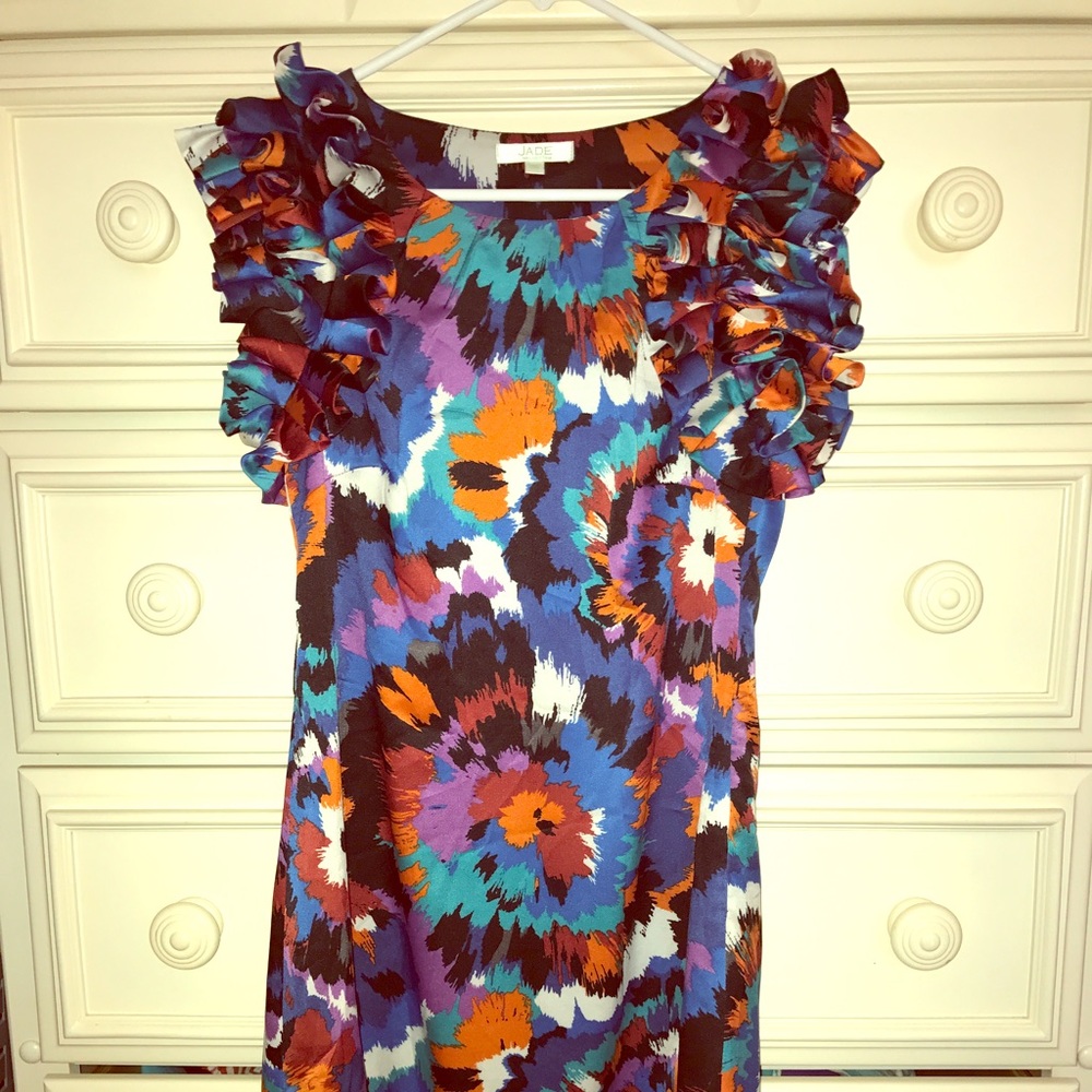 Colorful Jade cocktail dress