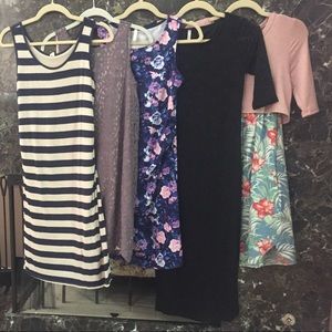 Pink blush maternity dresses size small