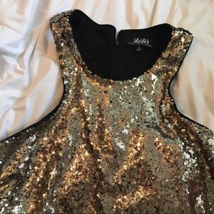 ✨Gold Sequined Bodycon Hoco Homecoming✨