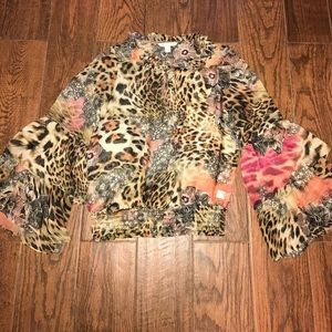 Boston proper  printed blouse