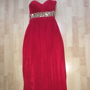 Beautiful red prom dress, near perfect condition!