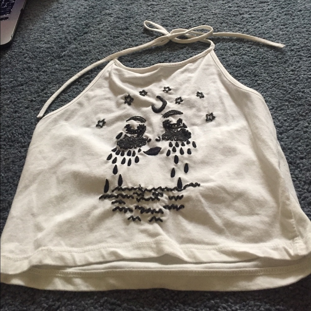 Brandy Melville Crying Sky Crop Top